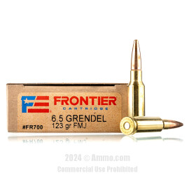 Image of Hornady Frontier 6.5 Grendel Ammo - 200 Rounds of 123 Grain FMJ Ammunition
