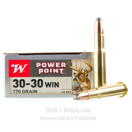 Image of Winchester 30-30 Ammo - 20 Rounds of 170 Grain PP Ammunition