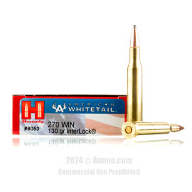 Image of Hornady 270 Win Ammo - 20 Rounds of 130 Grain SP Ammunition