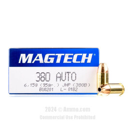 Image of Magtech 380 ACP Ammo - 1000 Rounds of 95 Grain JHP Ammunition
