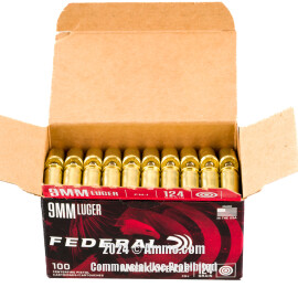 Image of Bulk 9mm Ammo - 500  Rounds of Bulk 124 Grain FMJ Ammunition from Federal