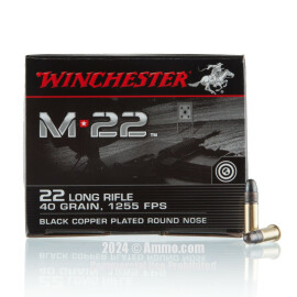 Image of Winchester 22 LR Ammo - 1000 Rounds of 40 Grain CPRN Ammunition