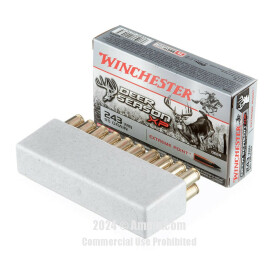 Image of Bulk 243 Win Ammo - 200 Rounds of Bulk 95 Grain Polymer Tipped Ammunition from Winchester