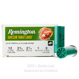 Image of Remington 12 ga Ammo - 250 Rounds of 1 oz. #8 Shot (Lead) Ammunition