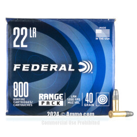 Image of Federal Champion 22 LR Ammo - 800 Rounds of 40 Grain LRN Ammunition