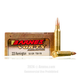 Image of Barnes 223 Rem Ammo - 20 Rounds of 55 Grain TSX Ammunition