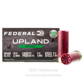 Image of Federal Upland Steel 12 Gauge Ammo - 25 Rounds of 1-1/8 oz. #7-1/2 Steel Shot Ammunition