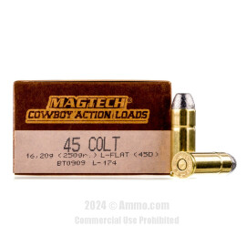 Image of Magtech 45 Long Colt Ammo - 50 Rounds of 250 Grain LFN Ammunition