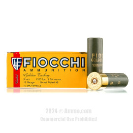Image of Fiocchi 12 ga Ammo - 10 Rounds of 1-3/4 oz. #5 Shot (Lead) Ammunition