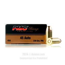 Image of Bulk 45 ACP Ammo - 750 Rounds of Bulk 230 Grain FMJ Ammunition from PMC