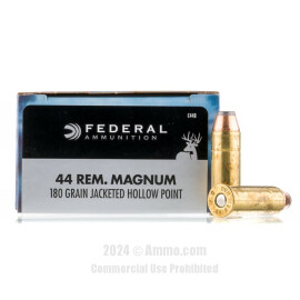 Image of Federal Power-Shok 44 Magnum Ammo - 20 Rounds of 180 Grain JHP Ammunition