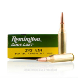Image of Remington 243 Win Ammo - 20 Rounds of 100 Grain PSP Ammunition