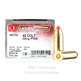Image of Hornady 45 Long Colt Ammo - 20 Rounds of 225 Grain FTX Ammunition