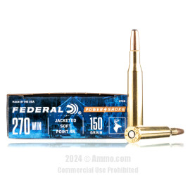 Image of Federal 270 Win Ammo - 20 Rounds of 150 Grain SP Ammunition