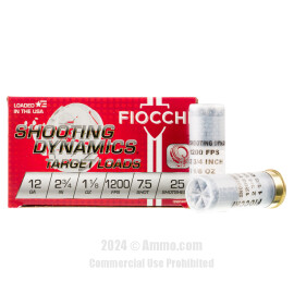 Image of Fiocchi 12 Gauge Ammo - 250 Rounds of 1-1/8 oz. #7-1/2 Shot Ammunition