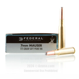Image of Federal Power-Shok 7x57mm Ammo - 20 Rounds of 175 Grain SP Ammunition