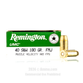 Image of Remington 40 cal Ammo - 500 Rounds of 180 Grain MC Ammunition