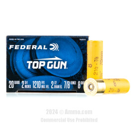 Image of Federal 20 ga Ammo - 250 Rounds of 7/8 oz. #8 Shot (Lead) Ammunition