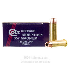 Image of Doubletap Colt Defense 357 Magnum Ammo - 20 Rounds of 158 Grain JHP Ammunition