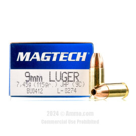 Image of Magtech 9mm Ammo - 1000 Rounds of 115 Grain JHP Ammunition