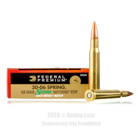 Image of Federal 30-06 Ammo - 200 Rounds of 168 Grain HPBT Ammunition