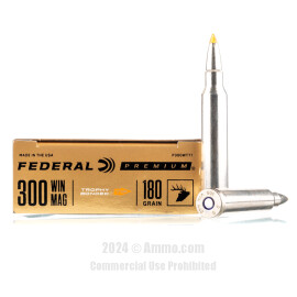 Image of Federal Vital-Shok 300 Win Mag Ammo - 20 Rounds of 180 Grain Trophy Bonded Tip Ammunition