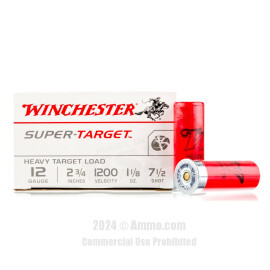 Winchester Super X 12-Gauge Shotgun Shells, #6 Shot, 25-Ct