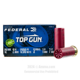 Image of Federal Top Gun 12 Gauge Ammo - 25 Rounds of 1-1/8 oz. #7-1/2 Shot Ammunition
