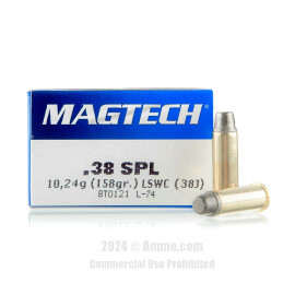 Image of Magtech 38 Special Ammo - 1000 Rounds of 158 Grain LSWC Ammunition