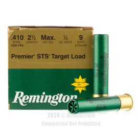 Image For 25 Rounds Of 1/2 oz. #9 Shot 410 Remington Ammunition