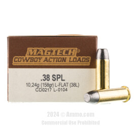 Image of Magtech Cowboy Action 38 Special Ammo - 1000 Rounds of 158 Grain LFN Ammunition