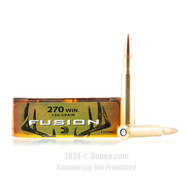 Image of Federal 270 Win Ammo - 20 Rounds of 130 Grain Fusion Ammunition