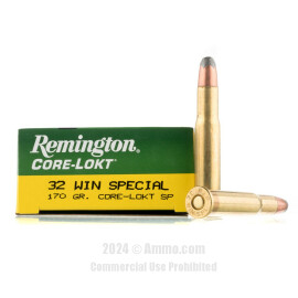 Image of Remington 32 Win Special Ammo - 20 Rounds of 170 Grain SP Ammunition