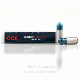 Image of CCI 9mm Ammo - 10 Rounds of 53 Grain #12 Shot Ammunition