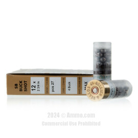 Image of Bulk 12 Gauge Ammo - 250 Rounds of Bulk 1-1/4 oz. #4 Buck Ammunition from Sellier and Bellot