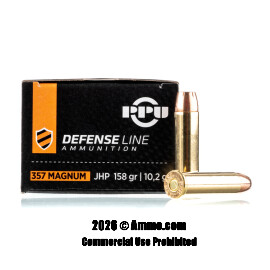 Prvi Partizan 357 Magnum Ammo - 50 Rounds of 158 Grain JHP Ammunition