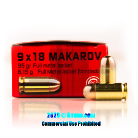 Image of GECO 9mm Makarov Ammo - 1000 Rounds of 95 Grain FMJ Ammunition