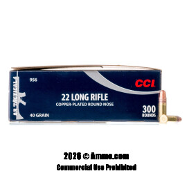 Image of CCI 22 LR Ammo - 300 Rounds of 40 Grain CPRN Ammunition