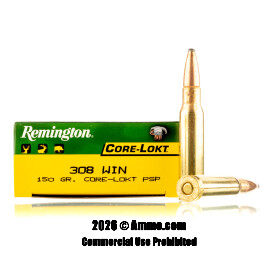 Image of Remington 308 Win Ammo - 20 Rounds of 150 Grain PSP Ammunition