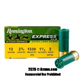 Image of Remington Express XLR 12 Gauge Ammo - 25 Rounds of 1-1/4 oz. #2 Shot Ammunition