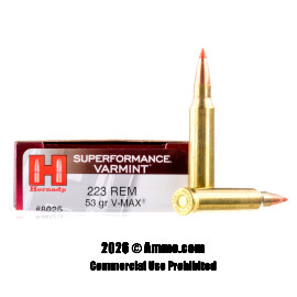 Image of Hornady Superformance Varmint 223 Ammo - 200 Rounds of 53 Grain Polymer Tipped Ammunition