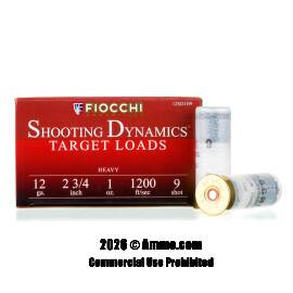 Image of Fiocchi 12 Gauge Ammo - 25 Rounds of 1 oz. #9 Shot Ammunition