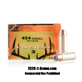 Image of Federal Fusion 454 Casull Ammo - 20 Rounds of 260 Grain SP Ammunition