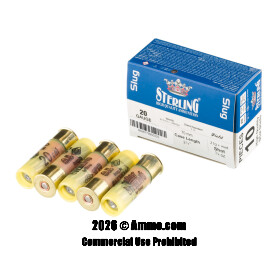 Image of Bulk 20 Gauge Ammo - 200 Rounds of Bulk 3/4 oz. Rifled Slug Ammunition from Sterling