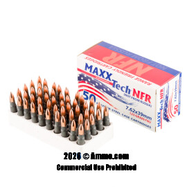 Image of Bulk 7.62x39 Ammo - 500  Rounds of Bulk 123 Grain FMJ Ammunition from MaxxTech