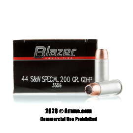 Image of Blazer 44 S&W Special Ammo - 50 Rounds of 200 Grain JHP Ammunition