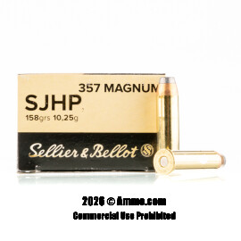 Image of Sellier & Bellot 357 Magnum Ammo - 1000 Rounds of 158 Grain SJHP Ammunition