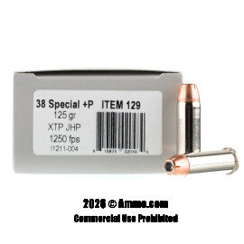 Image of Underwood 38 Special +P Ammo - 20 Rounds of 125 Grain XTP Ammunition