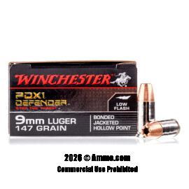 Image of Winchester 9mm Ammo - 20 Rounds of 147 Grain JHP Ammunition