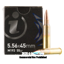 Image of Igman 5.56x45 Ammo - 20 Rounds of 55 Grain FMJ M193 Ammunition